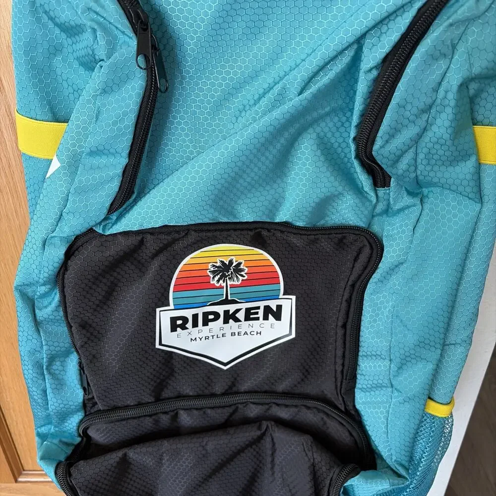 Ripkin Experience Baseball Bag Myrtle Beach South Carolina Teal Backpack NEW